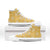 Yellow Palaka Quilt Hawaii High Top Shoes Traditional Hawaii-plaid Pattern - Polynesian Pride