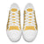 Yellow Palaka Quilt Hawaii Low Top Shoes Traditional Hawaii-plaid Pattern - Polynesian Pride