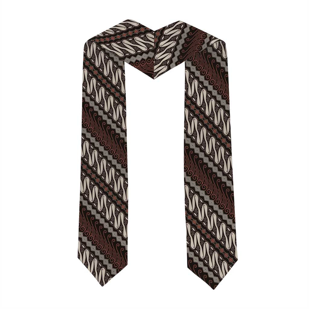 Yogyakarta Parang Batik Motifs Graduation Stole Indonesian Traditional Pattern