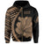 Polynesian Hibiscus Map Flag of Hawaii Zip Hoodie - Polynesian Pride