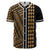 Hawaii Polynesian Kakau Baseball Jersey V.3 - Freestyle - Gold Gold - Polynesian Pride