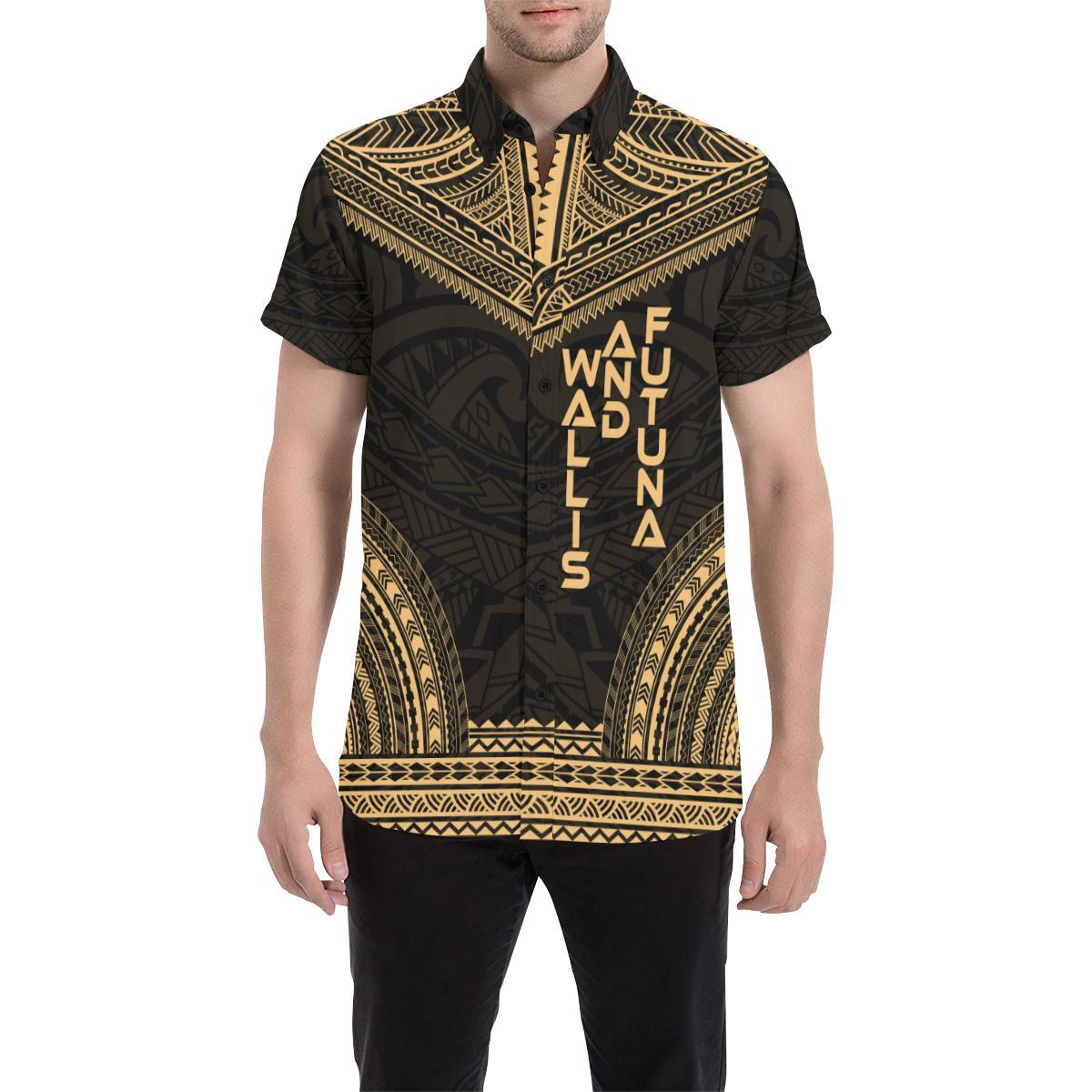 Wallis and Futuna Polynesian Chief Shirt - Gold Version - Polynesian Pride