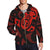 Maori Red Mangopare Zip Hoodie - Polynesian Pride