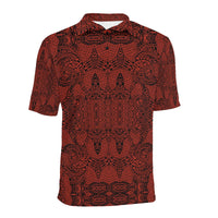 Polynesian Polo Shirt Red - Polynesian Pride