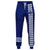 Hawaii Kanaka Map Blue Kakau Joggers Blue Unisex - Polynesian Pride