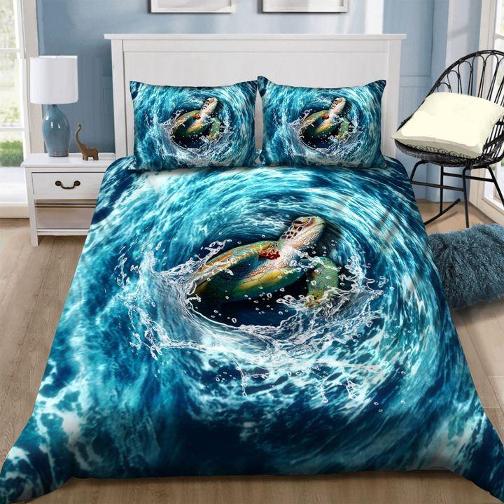 Hawaii Turtle Bedding Set - Strong Waves - AH Blue - Polynesian Pride