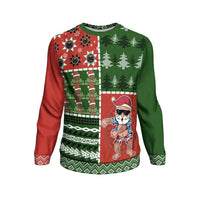 Hawaii Ugly Christmas Sweatshirt - Polynesian Unisex Red - Polynesian Pride