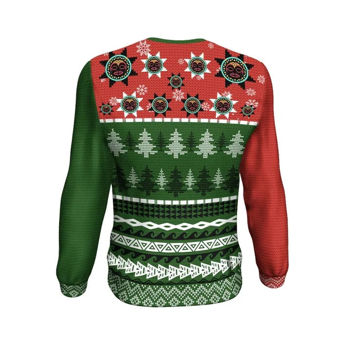 Hawaii Ugly Christmas Sweatshirt - Polynesian - Polynesian Pride