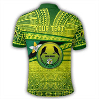 Custom Enga Mioks Polo Shirt Flag Tapa Pattern Stronic Style - Polynesian Pride