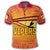 Custom Port Moresby Vipers Polo Shirt Flag Tapa Pattern Stronic Style - Polynesian Pride