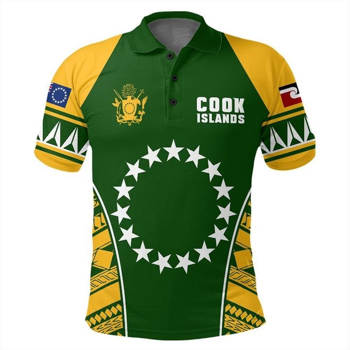 Custom Cook Islands Polo Shirt Kuki Airani Athletic Style Custom Text and Number - Polynesian Pride