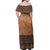 Tonga Pattern Off Shoulder Long Dress - Polynesian Pride