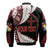 (Custom Personalised) Tonga Emancipation Day Bomber Jacket Kupesi Pattern No.1 Black LT9 - Polynesian Pride