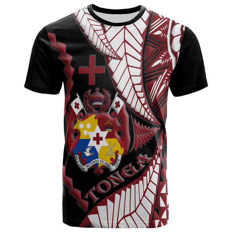 Custom Tonga Emancipation Day T Shirt Kupesi Pattern No.1 Black LT9 Adult - Polynesian Pride