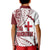 Tonga Emancipation Day Polo Shirt Kupesi Pattern No.1 White LT9 - Polynesian Pride