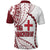 Tonga Emancipation Day Polo Shirt Kupesi Pattern No.1 White LT9 - Polynesian Pride