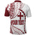 Custom Tonga Emancipation Day Polo Shirt Kupesi Pattern No.1 White LT9 - Polynesian Pride