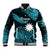 (Custom Personalised) Nauru Polynesian Hibiscus Naoero Turquoise Baseball Jacket LT14 Unisex Turquoise - Polynesian Pride