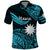 Custom Nauru Polynesian Hibiscus Naoero Turquoise Polo Shirt LT14 Turquoise - Polynesian Pride