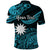 Custom Nauru Polynesian Hibiscus Naoero Turquoise Polo Shirt LT14 - Polynesian Pride