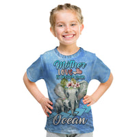 Mother's Day Elephant Watercolor Style Mix Polynesian Pattern Kid T Shirt TS07 Youth XL Size14 - Polynesian Pride