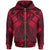 Hawaii Polynesian Zip up Hoodie Red Kanaka Maoli Map Unisex Red - Polynesian Pride