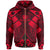 Samoa Polynesian Zip up Hoodie Samoa Red Seal with Polynesian Tattoo Unisex Red - Polynesian Pride