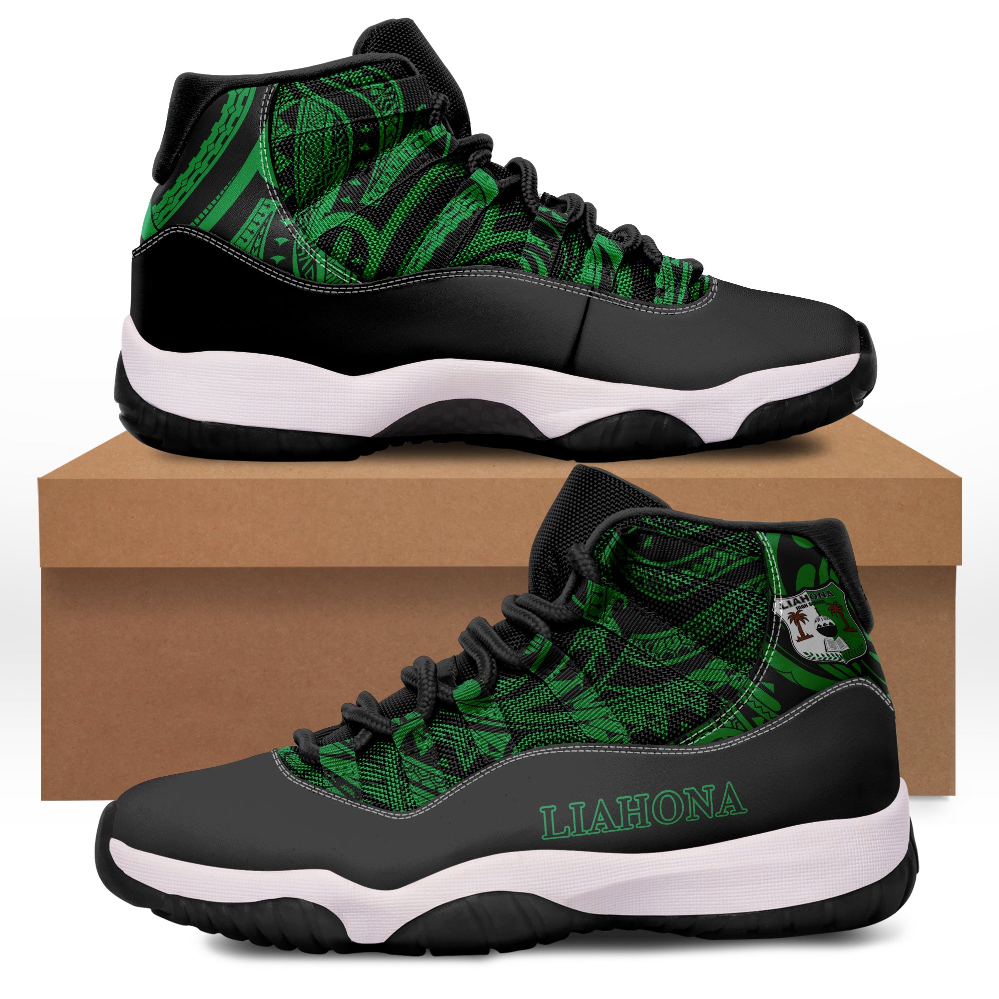 Liahona Sneaker J.11 Style No.1 LT6 Green - Polynesian Pride