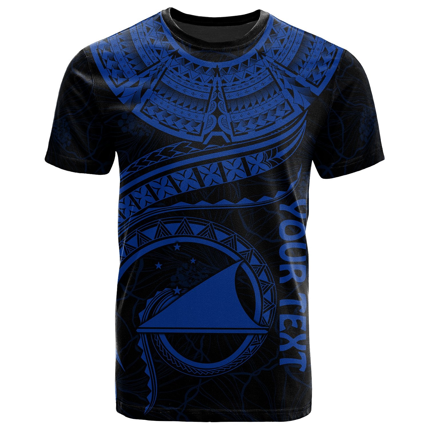 Tokelau Polynesian Custom T Shirt Tokelau Waves (Blue) Unisex Blue - Polynesian Pride