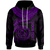 Polynesian Hawaii Custom Hoodie Maui Polynesian Waves (Purple) Unisex Purple - Polynesian Pride