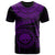 Federated States of Micronesia Polynesian Custom T Shirt FSM Waves (Purple) Unisex Purple - Polynesian Pride