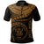 Niue Polynesian Custom Polo Shirt Niue Waves (Golden) Unisex Golden - Polynesian Pride