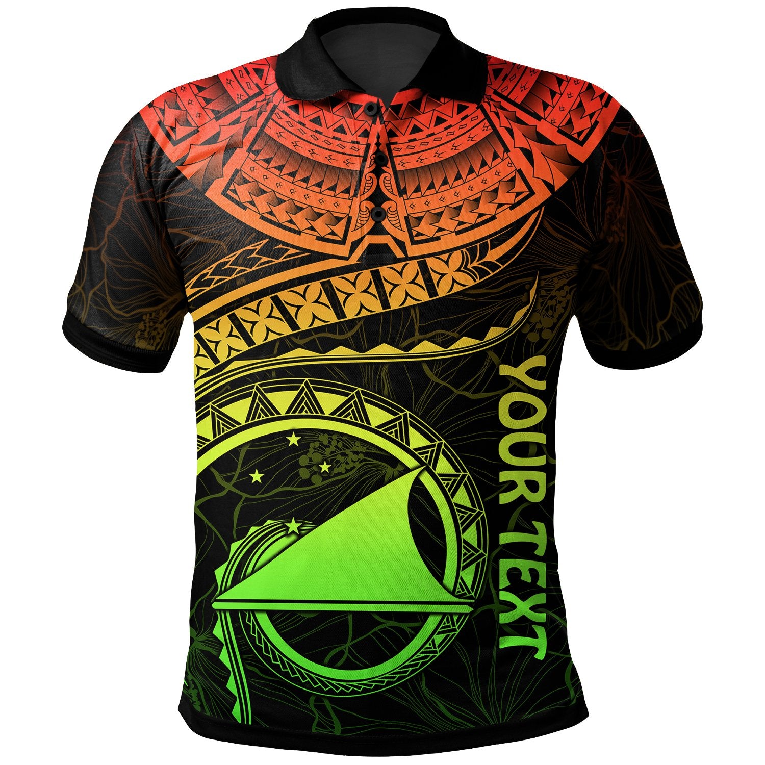 Tokelau Polynesian Custom Polo Shirt Tokelau Waves (Reggae) Unisex Reggae - Polynesian Pride