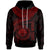 Federated States of Micronesia Polynesian Custom Hoodie FSM Waves (Red) Unisex Red - Polynesian Pride