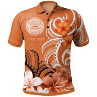 Custom American Samoa Custom Polo Shirt Amerika Samoa Spirit Unisex Orange - Polynesian Pride