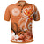 Custom American Samoa Custom Polo Shirt Amerika Samoa Spirit Unisex Orange - Polynesian Pride