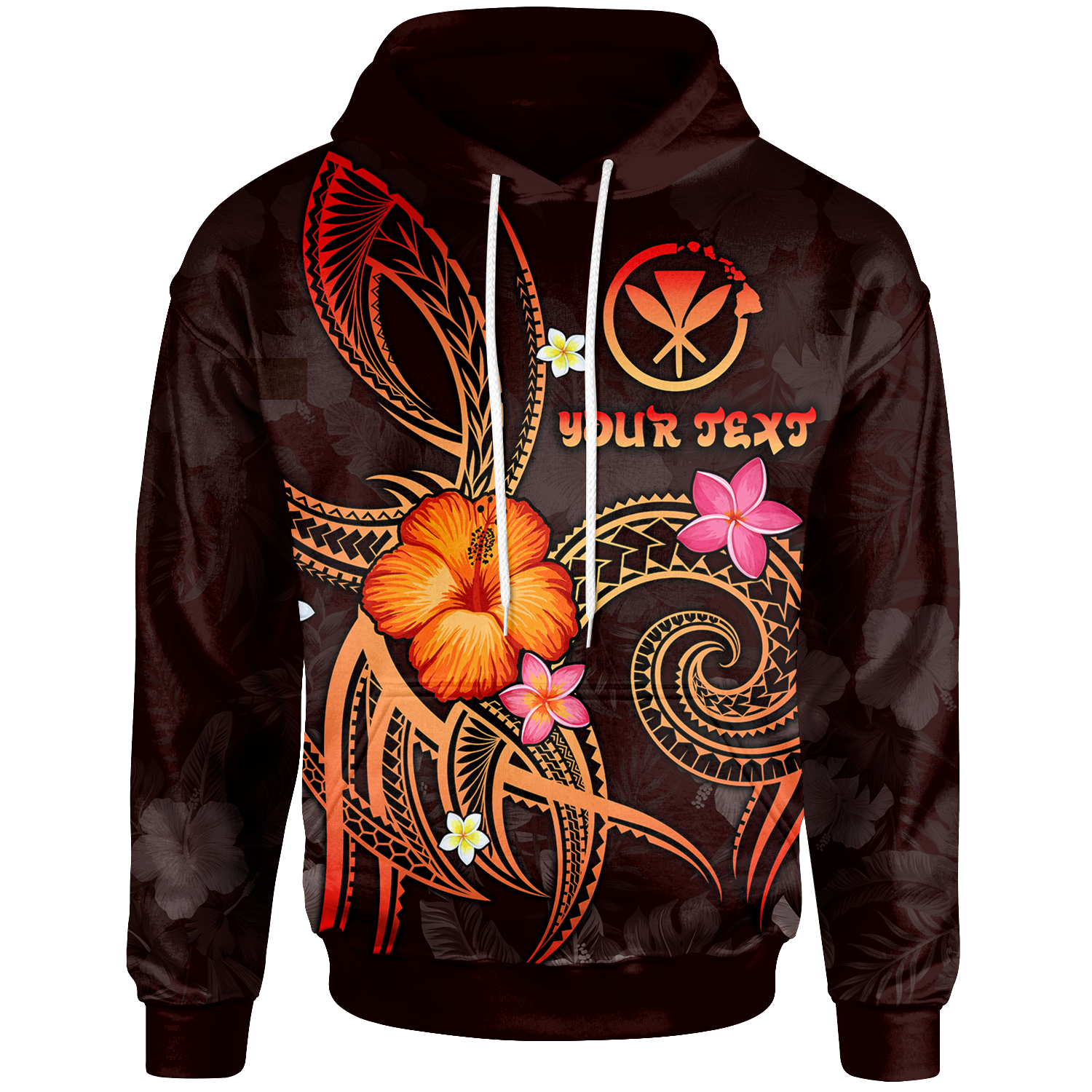 Polynesian Hawaii Custom Hoodie Legend of Kanaka Maoli (Red) Unisex Red - Polynesian Pride