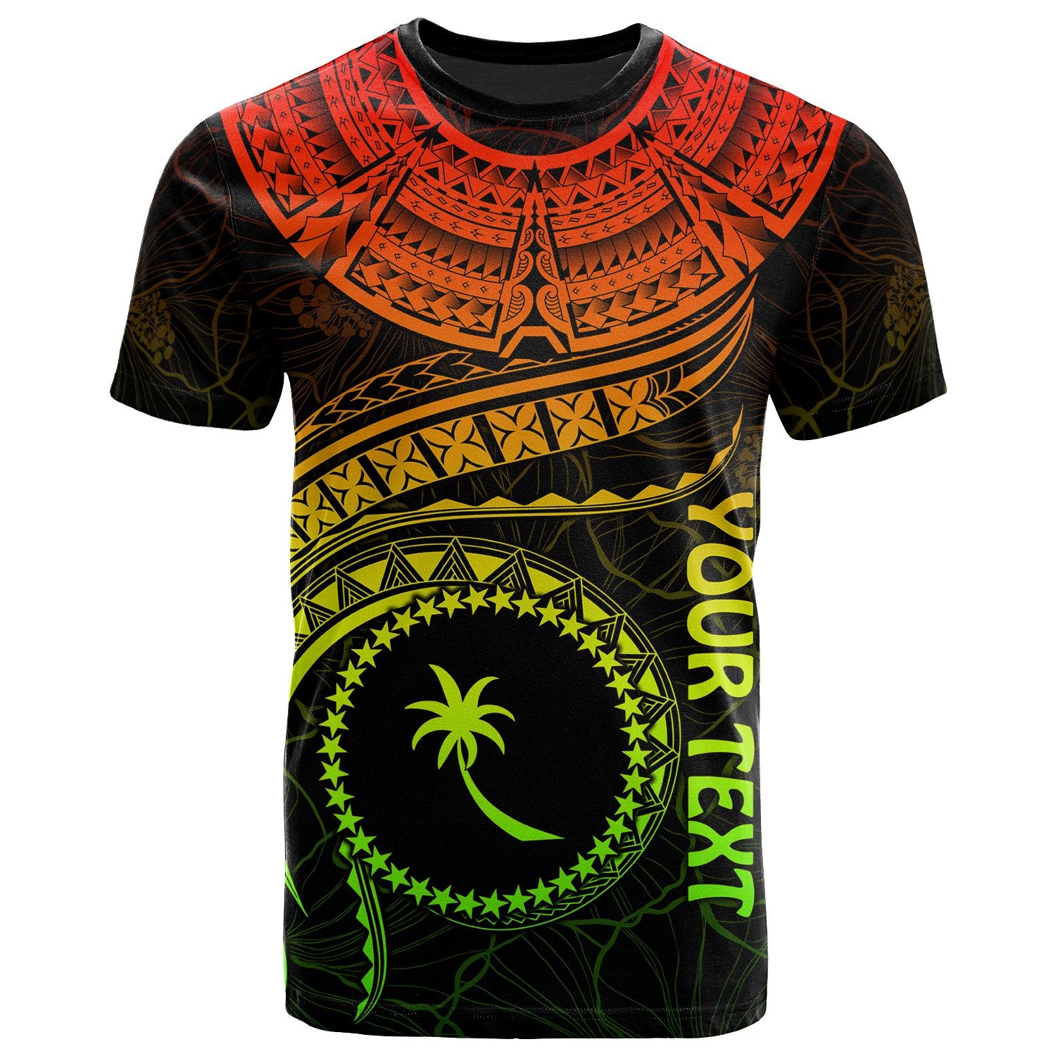 Chuuk Polynesian Custom T Shirt Chuuk Waves (Reggae) Unisex Art - Polynesian Pride