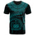 Polynesian Samoa Custom T shirt Samoan Waves (Turquoise) Unisex Art - Polynesian Pride