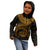 Vanuatu Polynesian Custom Hoodie Vanuatu Waves (Golden) - Polynesian Pride