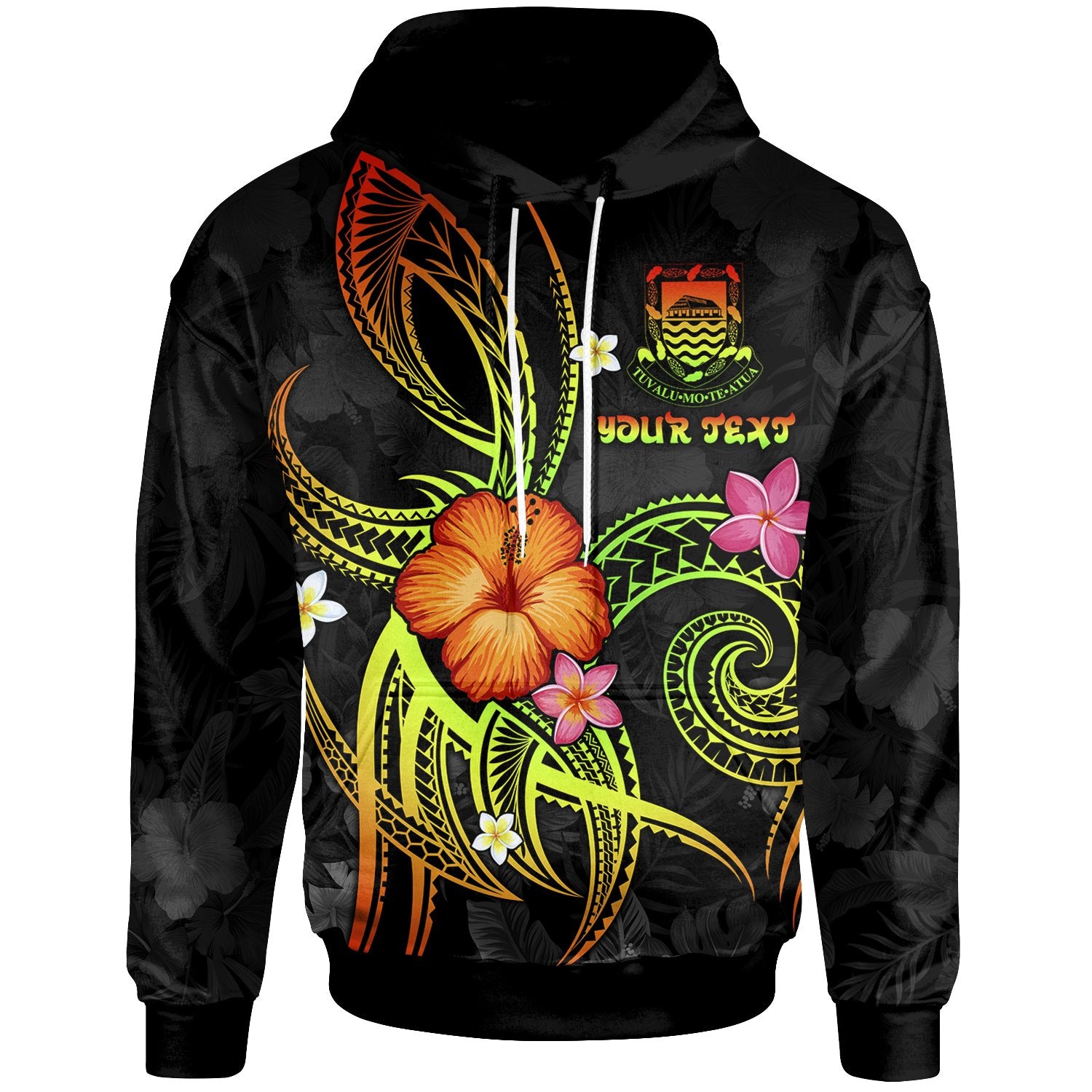 Tuvalu Polynesian Custom Hoodie Legend of Tuvalu (Reggae) Unisex Reggae - Polynesian Pride