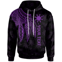 The Philippines Custom Hoodie Polynesian Wings (Purple) Unisex Purple - Polynesian Pride