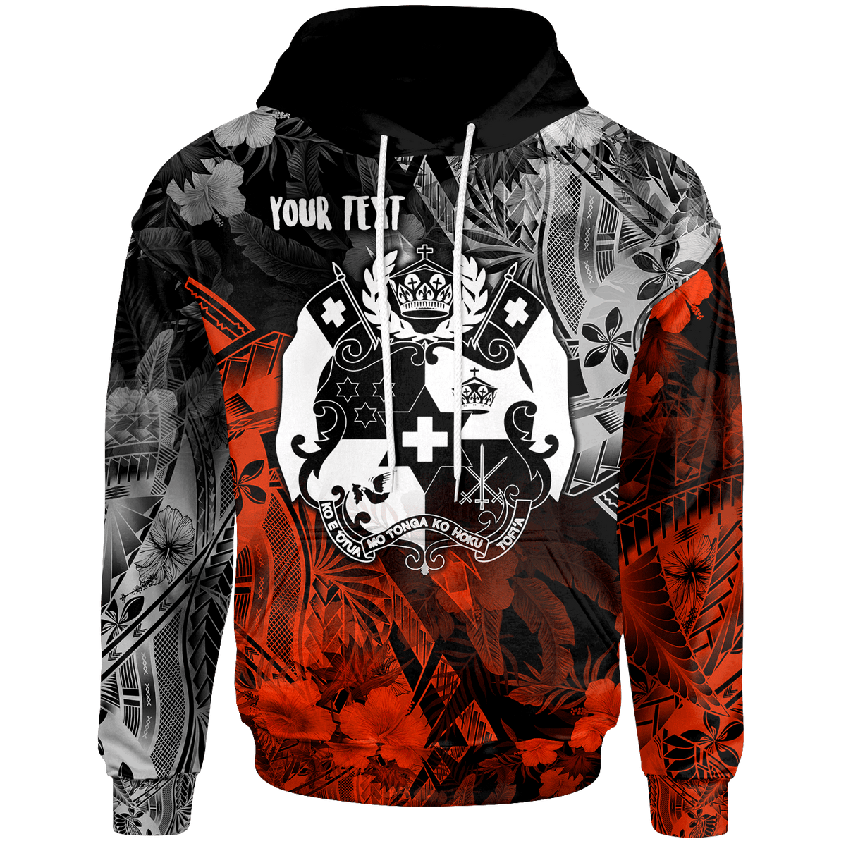 Tonga Polynesian Custom Hoodie Vintage Polynesian Style - Polynesian Pride