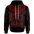 Polynesian Hawaii Custom Hoodie Hawaiian Waves (Red) Unisex Red - Polynesian Pride