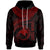 Papua New Guinea Polynesian Custom Hoodie Papua New Guinea Waves (Red) Unisex Red - Polynesian Pride