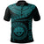 Federated States of Micronesia Polynesian Custom Polo Shirt FSM Waves (Turquoise) Unisex Turquoise - Polynesian Pride