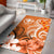 Custom Hawaii Personalised Area Rug - Hawaiian Spirit Orange - Polynesian Pride