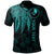 Yap Custom Polo Polynesian Wings (Turquoise) Unisex Turquoise - Polynesian Pride