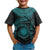 Nauru Polynesian Custom T Shirt Nauru Waves (Turquoise) - Polynesian Pride