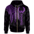 Pohnpei Zip up Hoodie Polynesian Wings (Purple) Unisex Purple - Polynesian Pride